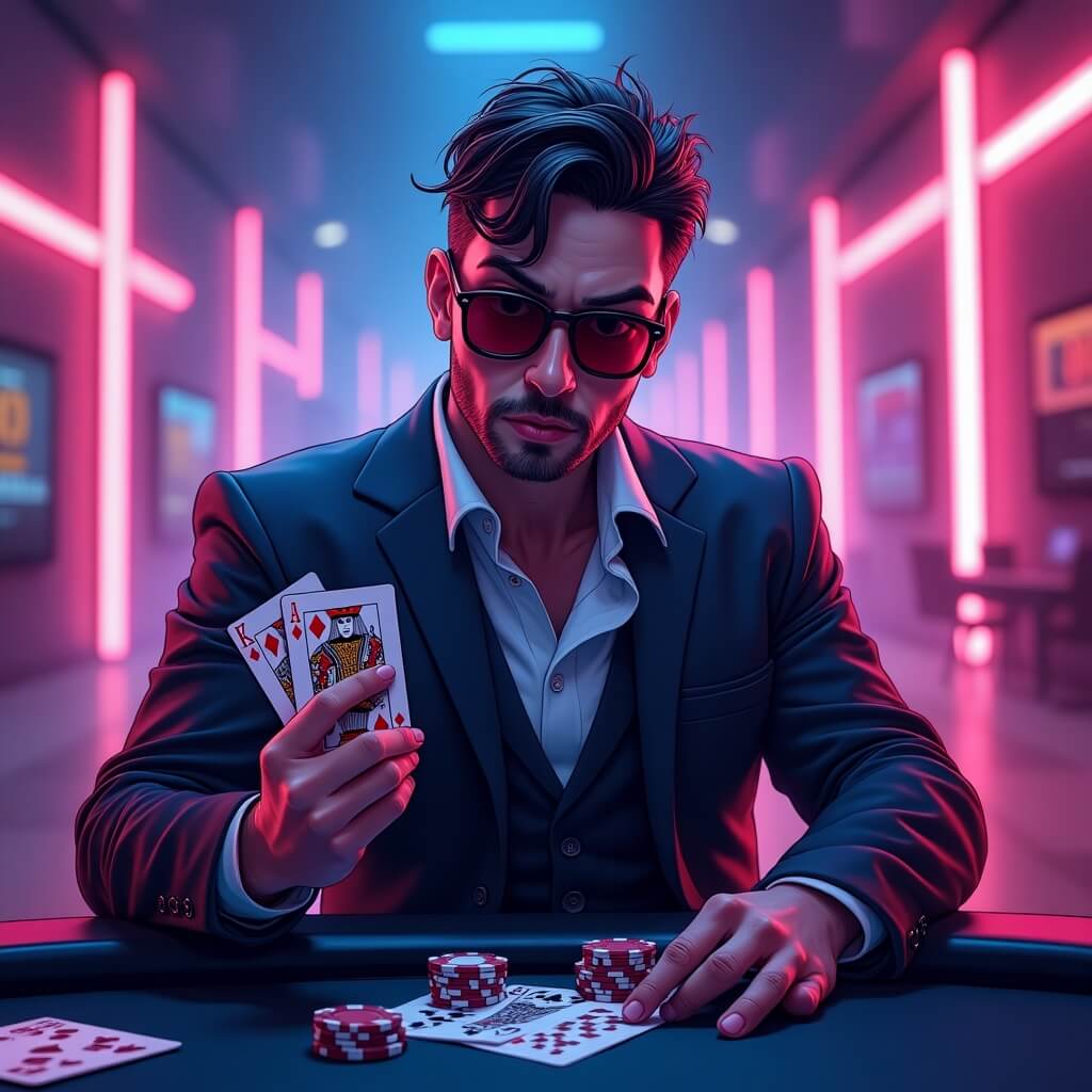 Poker Table Illustration